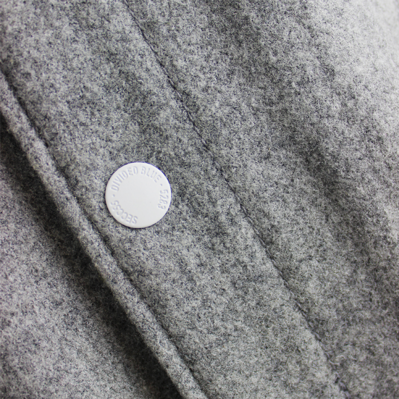 Jaquetas de beisebol de lã de lã masculina com botões