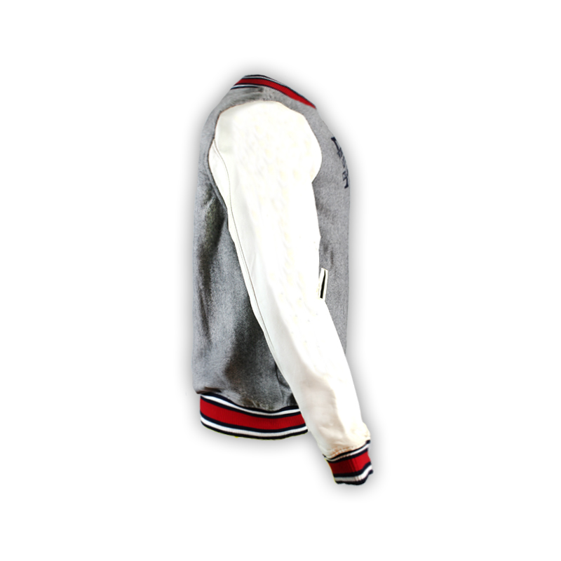 Jaquetas de beisebol de lã de lã masculina com botões